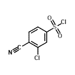 structure of CAS# 213130-43-9, 3-Chloro-4-Cyanobenzenesulfonyl Chloride;(3-Chloro-4-cyanobenzene)sulfonyl chloride;3-chloro-4-cyanobenzenesulfonyl chloride;Benzenesulfonylchloride,3-chloro-4-cyano-