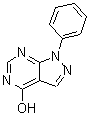 structure of CAS# 21314-17-0, 1-Phenyl-1H-Pyrazolo[3,4-d]Pyrimidin-4-Ol;1,5-dihydro-1-phenyl-4H-pyrazolo[3,4-d]pyrimidin-4-one;1-phenyl-1,5-dihydro-4H-pyrazolo[3,4-d]pyrimidin-4-one;1-Phenyl-1,5-dihydro-pyrazolo[3,4-d]pyrimidin-4-one