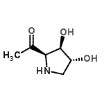 CAS#: 213314-70-6， 1-[(2R,3R,4R)-3,4-Dihydroxy-2-Pyrrolidinyl]Ethanone
