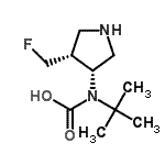 CAS#: 213388-73-9， [(3R,4R)-4-(Fluoromethyl)-3-Pyrrolidinyl](2-Methyl-2-Propanyl)Carbamic Acid
