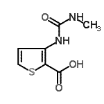 CAS#: 213390-51-3， 3-[(Methylcarbamoyl)Amino]-2-Thiophenecarboxylic Acid