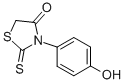 结构式 CAS# 21346-21-4, 3-(4-羟基苯基)-2-硫代-噻唑烷-4-酮
