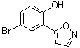 structure of CAS# 213690-27-8, 4-Bromo-2-(1,2-Oxazol-5-Yl)Phenol;4-BROMO-2- PHENOL;4-Bromo-2-(5-isoxazolyl)phenol;4-bromo-2-isoxazol-5-ylphenol