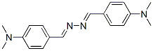 structure of CAS# 2143-98-8, 4-[[(4-Dimethylaminophenyl)Methylidenehydrazinylidene]Methyl]-N,N-Dimethylaniline;4-[(E)-[(E)-(4-Dimethylaminophenyl)Methylidenehydrazinylidene]Methyl]-N,N-Dimethylaniline;4-[[(4-Dimethylaminophenyl)Methylenehydrazono]Methyl]-N,N-Dimethyl-Aniline;4-[(E)-[(E)-(4-Dimethylaminophenyl)Methylenehydrazono]Methyl]-N,N-Dimethyl-Aniline