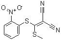 结构式 CAS# 214330-81-1, {(甲硫基)[(2-硝基苯基)硫基]亚甲基}丙二腈