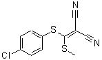 结构式 CAS# 214330-88-8, {[(4-氯苯基)硫基](甲硫基)亚甲基}丙二腈