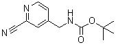 结构式 CAS# 214472-06-7, [(2-氰基-4-吡啶基)甲基]氨基甲酸叔丁酯
