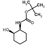 structure of CAS# 214679-17-1, 2-Methyl-2-Propanyl [(1S,2R)-2-Hydroxycyclohexyl]Carbamate;tert-butyl ((1S,2R)-2-hydroxycyclohexyl)carbamate;tert-butyl (1S,2R)-2-hydroxycyclohexylcarbamate;tert-butyl(1S,2R)-2-hydroxycyclohexylcarbamate
