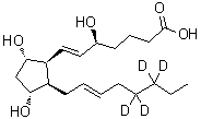 CAS#: 214977-79-4, (5S,6E,8beta,9alpha,11alpha,14Z)-5,9,11-Trihydroxy(17,17,18,18-<Sup>2</Sup>H<Sub>4</Sub>)Prosta-6,14-Dien-1-Oic Acid