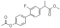CAS#: 215175-84-1， Methyl 2-(4'-Acetoxy-2-Fluoro-4-Biphenylyl)Propanoate
