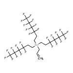 structure of CAS# 215186-99-5, Allyl[Tris(3,3,4,4,5,5,6,6,6-Nonafluorohexyl)]Stannane;Allyltris(1H,1H,2H,2H-perfluorohexyl)stannane;Allyltris(3,3,4,4,5,5,6,6,6-nonafluorohexyl)stannane;TRIS ALLYLTIN