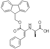 structure of CAS# 215190-23-1, (R)-N-Fmoc-Styrylalanine;(E,2R)-2-(9H-Fluoren-9-Ylmethoxycarbonylamino)-5-Phenyl-Pent-4-Enoate;(E,2R)-2-[(9H-Fluoren-9-Ylmethoxy-Oxomethyl)Amino]-5-Phenylpent-4-Enoate;Zinc02243704