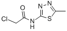 结构式 CAS# 21521-87-9, 2-氯-N-(5-甲基-1,3,4-噻二唑-2-基)乙酰胺