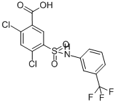 CAS#: 21525-24-6， 2,4-Dichloro-5-(3-Trifluoromethyl-Phenylsulfamoyl)-Benzoic Acid