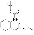 CAS#: 215306-00-6， Ethyl 2-[3-(Tert-Butoxycarbonylamino)-2-Piperidyl]Acetate