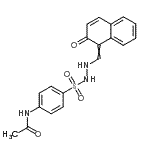 CAS 登录号：2156-87-8， N-[4-({2-[(2-氧代-1(2H)-萘亚基)甲基]肼基}磺酰基)苯基]乙酰胺