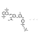 CAS#: 215612-56-9， Trisodium 3-[2-Acetamido-4-[[4-Chloro-6-[4-(2-Sulfooxyethylsulfonyl)Anilino]-1,3,5-Triazin-2-Yl]Amino]Phenyl]Azonaphthalene-1,5-Disulfonate