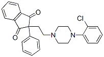 CAS#: 21569-30-2， 2-[2-[4-(2-Chlorophenyl)-1-Piperazinyl]Ethyl]-2-Phenyl-1,3-Indanedione