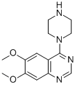 结构式 CAS# 21584-72-5, 6,7-二甲氧基-4-(1-哌嗪基)-喹唑啉