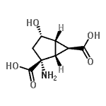CAS 登录号：215867-42-8， (1R,2R,4S,5S,6S)-2-氨基-4-羟基双环[3.1.0]己烷-2,6-二甲酸