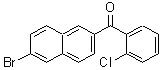结构式 CAS# 216144-73-9, (6-溴-2-萘基)(2-氯苯基)甲酮