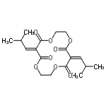 CAS#: 21620-32-6， 6,13-Bis(2-Methylpropylidene)-1,4,8,11-Tetraoxacyclotetradecane-5,7,12,14-Tetrone