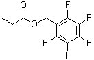 structure of CAS# 21634-97-9, Pentafluorobenzyl Propionate;(2,3,4,5,6-pentafluorophenyl)methyl propanoate;Pentafluorobenzyl propionate 97%;MFCD00052416