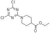 CAS#: 216502-45-3， Ethyl 1-(4,6-Dichloro-1,3,5-Triazin-2-Yl)-4-Piperidinecarboxylate