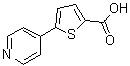 structure of CAS# 216867-32-2, 5-(4-Pyridinyl)-2-Thiophenecarboxylic Acid;2-Carboxy-5-(pyridin-4-yl)thiophene;4-(2-Carboxythien-5-yl)pyridine;4-(2-Carb<wbr>oxythien-<wbr>5-yl)pyri<wbr>dine, 2-C<wbr>arboxy-5-<wbr>(pyridin-<wbr>4-yl)thio<wbr>phene