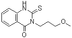 结构式 CAS# 216880-47-6, 3-(3-甲氧基丙基)-2-硫代-1H-喹唑啉-4-酮