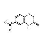 structure of CAS# 21762-74-3, 6-Nitro-2H-1,4-Benzothiazin-3(4H)-One;6-Nitro-2H-benzo[b][1,4]thiazin-3(4H)-one;6-nitro-3,4-dihydro-2H-1,4-benzothiazin-3-one