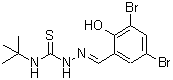 CAS#: 218457-53-5， (2E)-2-(3,5-Dibromo-2-Hydroxybenzylidene)-N-(2-Methyl-2-Propanyl)Hydrazinecarbothioamide