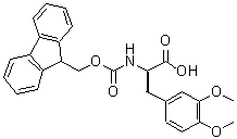 structure of CAS# 218457-81-9, N-[(9H-Fluoren-9-Ylmethoxy)Carbonyl]-3-Methoxy-O-Methyl-D-Tyrosine;Fmoc-3,4-dimethoxy-D-phenylalanine