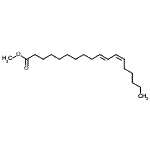 structure of CAS# 21870-97-3, Methyl (10E,12Z)-10,12-octadecadienoate;[21870-97-3];Methyl 10-trans,12-cis-octadecadienoate;METHYL-10tr,12c-OCTADECADIENOATE