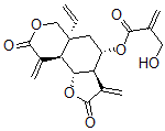 CAS#: 21871-10-3， 2-Hydroxymethylpropenoic Acid [(3aR,9abeta,9balpha)-Decahydro-5abeta-Vinyl-3,9-Bis(Methylene)-2,8-Dioxo-2H-Furo[2,3-f][2]Benzopyran-4beta-Yl] Ester