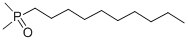 structure of CAS# 2190-95-6, 1-Dimethylphosphoryldecane;Dimethyldecyl Phosphine Oxide;Phosphine Oxide, Decyldimethyl-;40108_Fluka