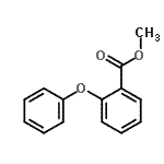 structure of CAS# 21905-56-6, Methyl 2-Phenoxybenzoate;2-Phenoxybenzoic acid methyl ester;Methyl 2-phenoxybenzoate #;Methyl o-phenoxybenzoate