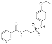 CAS#: 21925-23-5， N-[2-[[(4-Ethoxyphenyl)Amino]Sulfonyl]Ethyl]-3-Pyridinecarboxamide
