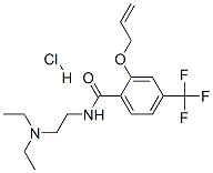 CAS 登录号:2193-16-0, N-(2-二乙基氨基乙基)-2-丙-2-烯氧基-4-(三氟甲基)苯甲酰胺盐酸盐