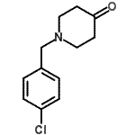 structure of CAS# 21937-61-1, 1-(4-Chlorobenzyl)-4-Piperidinone;1-(4-chlorobenzyl)piperidin-4-one;1-[(4-chlorophenyl)methyl]piperidin-4-one;MFCD03411616