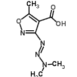 CAS 登录号：219617-64-8， 3-[(1E)-3,3-二甲基-1-三氮烯-1-基]-5-甲基-1,2-恶唑-4-羧酸