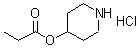 structure of CAS# 219859-83-3, 4-Piperidyl Propanoate Hydrochloride;4-Piperidinyl propanoate hydrochloride;MFCD02683979;piperidin-4-yl propionate hydrochloride