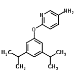 CAS 登录号：219865-98-2， 6-(3,5-二异丙基苯氧基)-3-吡啶胺