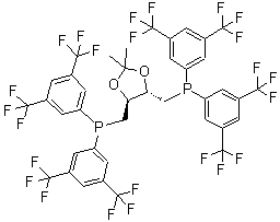 CAS 登录号：220196-30-5， {[(4S,5S)-2,2-二甲基-1,3-二氧戊环-4,5-二基]二(亚甲基)}二{二[3,5-二(三氟甲基)苯基]膦}
