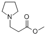structure of CAS# 22041-21-0, Methyl 3-(Pyrrolidin-1-Yl)Propanoate;3-1-Pyrrolidinylpropanoic Acid Methyl Ester;3-Pyrrolidin-1-Ylpropionic Acid Methyl Ester;1-Pyrrolidinepropanoic Acid, Methyl Ester (9Ci)
