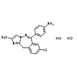 CAS#: 220445-20-5， 4-(8-Chloro-2-Methyl-11H-Imidazo[1,2-c][2,3]Benzodiazepin-6-Yl)Aniline Dihydrochloride