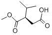 结构式 CAS# 220498-08-8, (R)-2-异丙基-琥珀酸 1-甲基酯