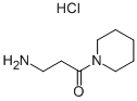 结构式 CAS# 221043-84-1, 3-氨基-1-哌啶-4-基-丙-1-酮盐酸盐