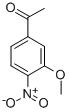 structure of CAS# 22106-39-4, 1-(3-Methoxy-4-Nitrophenyl)-Ethanone;4-Acetyl-2-Methoxynitrobenzene, 5-Acetyl-2-Nitroanisole;1-(3-METHOXY-4-NITROPHENYL)-1-ETHANONE;1-(3-Methoxy-4-Nitrophenyl)Ethanone