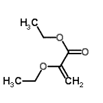 structure of CAS# 22121-86-4, Ethyl 2-Ethoxyacrylate;ethyl 2-ethoxyacrylate;ethyl-2-ethoxyacrylate